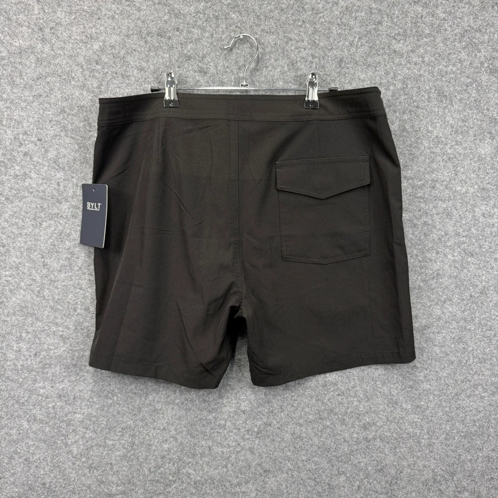 BYLT‎ Premium Basics Coast Board Shorts Mens 34 Black PCF_SHO_BLK_34 Swim Trunks